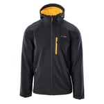 Elbrus Miesten Logo Soft Shell takki, Musta kauneus/Saffron UTIG1386_blackbeautysaffron