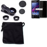 For Sony Xperia Z1 Compact Camera Set Fish Eye Wide Angle Macro Lens 