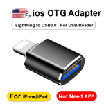 100% original för Type-c/iOS 13 eller nyare system Apple OTG-adapter USB-disk belysningskonverter datakabel Utan app iPhone USB 3.0-gränssnitt iPad