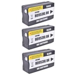 3x 953XL Black Ink Cartridges For HP OfficeJet Pro 8720 8725 8730 8740 8211 8717