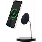 Double Chargeur induction Compatible  15W Stand BigBen Connected Noir