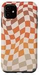 Coque pour iPhone 11 Carreaux à carreaux rétro couleur vintage damier