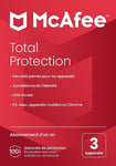 McAfee Total Protection 2023 | 3 appareils | Antivirus et sécurité Internet | VPN | Abonnement d'un an | Carte clé