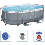 Piscine hors sol Power Steel Ovale 305x200x84 cm Bestway