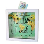 Out of the blue Holiday Fund Money Box, White, 15 cm