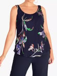 chesca Devoree Silk Blend Floral Camisole Top