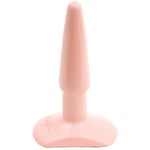 Doc Johnson 4.5 Inch PVC Small Classic Smooth Flesh Butt Plug Anal Sex Toy