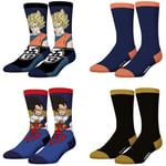 Chaussettes Freegun  Lot de 4 paires de chaussette homme Dragon Ball Z