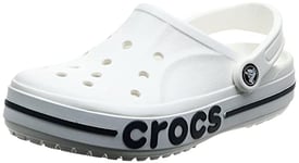 Crocs Unisex Bayaband Clog, White Navy, 3 UK Men/ 4 UK Women