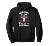 Terrifying Clown Face Killer Clown Costume Horror Vibes Pullover Hoodie