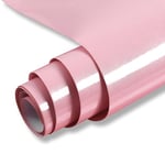 Hode Sticky Back Plastic Self Adhesive Wallpaper Vinyl Wrap Film Roll Furniture Sticker for Walls Doors Pink Glitter Effect 40X600cm