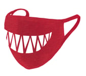 Smile Teeth Face Mask Adult Covering Fun Red Washable Reusable Fast Delivery