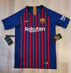 Nike F.C Barcelona VaporKnit Football Shirt Sz XS  Age 6 - 8 Yrs 894489 456