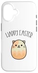 iPhone 16 Funny Happy Easter Cat Egg Shaped Kawaii Otaku Anime Case