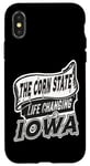 Coque pour iPhone X/XS La vie de l"État de l"Iowa change