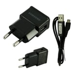 Pour samsung galaxy note / note 2 : chargeur & cable usb original 1 ampere