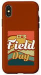 Coque pour iPhone X/XS C'est Field Day Retro Vintage FieldTrip School Field Day