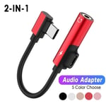 C 3.5 Type C To 3.5 Audio Connector USB C DAC Adapter Earphone Adapter 2 In 1