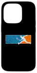 Coque pour iPhone 14 Pro Joueur de squash rapide avec raquette de tennis