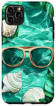 Coque pour iPhone 11 Pro Max Green Pop Art Tropical Coastal Petite-fille Esthétique