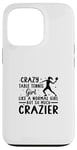 Coque pour iPhone 13 Pro Joueur de ping-pong Crazy Table Tennis Fille