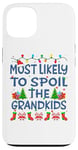 Coque pour iPhone 13 Noël risque de gâter la grand-mère Gram des petits-enfants