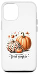 Coque pour iPhone 12/12 Pro Citrouille Happy Thanksgiving Day Autumn Vibes Cozy Season Fall