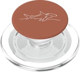 Global Oceans Shark Migration Migration Requin Hammerhead PopSockets PopGrip pour MagSafe