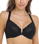 DotVol Femme Soutien-Gorge Grande Taille avec Armature Soutien Complet Plusieurs Façons à Porter 105F Noir