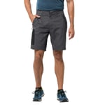 Jack Wolfskin Mens Active Track Shorts - Dark Iron - 32" Waist