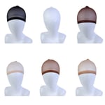 1pcs Wig Cap Hair Net For Weave Hairnets Nets Stretch Mesh W Brown