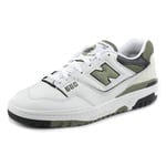 New Balance Homme 550 Sneaker, White Dark Olivine Black Bb550dob, 37 EU