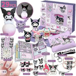 2024 Jul Adventskalender Nedräkning Kuromi Min Melodi Cinnamoroll Sanrio Leksak Tillbehör Barn Flickor Kalender Gåvor Kuromi (olika)