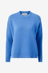 Selected FEMME - Tröja slfLaurina LS Knit O-neck - Blå