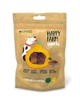 Croci Happy Farm - Friandise à mâcher pour chiens, collation naturelle pour chien, complément alimentaire protéiné aux légumes, Canard et Citrouille, 80g