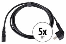 5x Cable Alimentation Schuko Secteur PC Ecran Fax Scan IEC C-13 longeur 3m SET