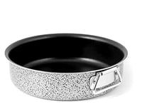 Home Salt Peper Moule à Tarte avec Anneaux, revêtement Anti-adhésif, 22 cm, Aluminium, Noir/Gris