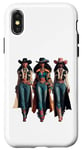 Coque pour iPhone X/XS Black Cowgirl Western Rodeo Melanin Black History Texas