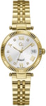 Guess Z01004L1MF Guess Collection Hvid/Gul guldtonet stål Ø34 mm