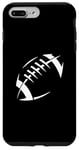 Coque pour iPhone 7 Plus/8 Plus Ligne de balle Silhouette de football américain pour les joueurs et les fans