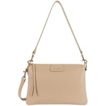 Sac Bandouliere LANCASTER  Grande pochette  Ref 62070 Beige fonce 29*20*6 cm