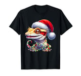 Crested Gecko Lizard Christmas Hat Xmas T-Shirt