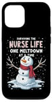 iPhone 12/12 Pro Nurse Xmas Surviving The Nurse Life One Meltdown At A Time Case