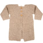 HUTTEliHUT GRANNY cardigan alpaca wool – camel - 4-6år