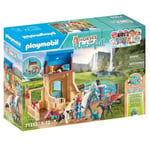 PLAYMOBIL 71353 Amelia & Whisper avec box pour chevaux, Horses of Waterfall, 117 pièces, Dès 5 ans