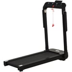 1.85HP Foldable Electric Treadmill Fitness Safety Lock LED Screen Black HOMECOM