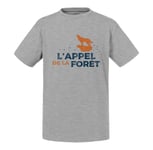 T-Shirt Enfant L'appel De La Forêt Nature Loup Rando Voyage