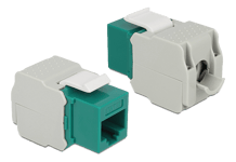 Keystone Module RJ45 jack > LSA Cat.6 UTP green