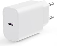 Chargeur Rapide pour iPhone USB C Protocol PD20 [Certifié], USB C Prise 12W ​Adaptateur Secteur USB C pour iOS système et Android