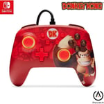 Kabelansluten handkontroll - POWER A - Nintendo Switch - Donkey Kong Flex